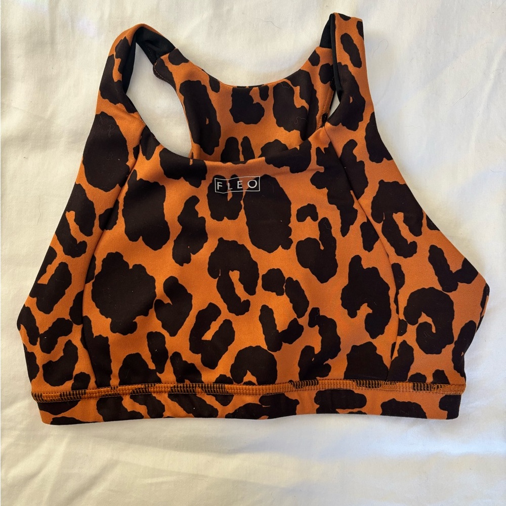 Fleo Jourdaine Sports Bra Leopard Print